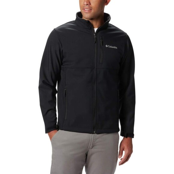 Columbia Men's Ascender Softshell Front-zip Jacket 5X MSRP $130 Black New - Picture 4 of 15